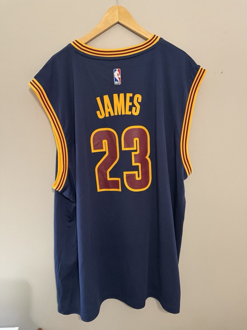LeBron James Cleveland Cavaliers Adidas Jersey Swingman Navy Blue Mens 3XL